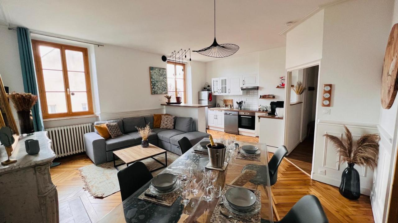 Charmant Appartement Plein Centre Ville - Parking Prive Auxerre Zewnętrze zdjęcie
